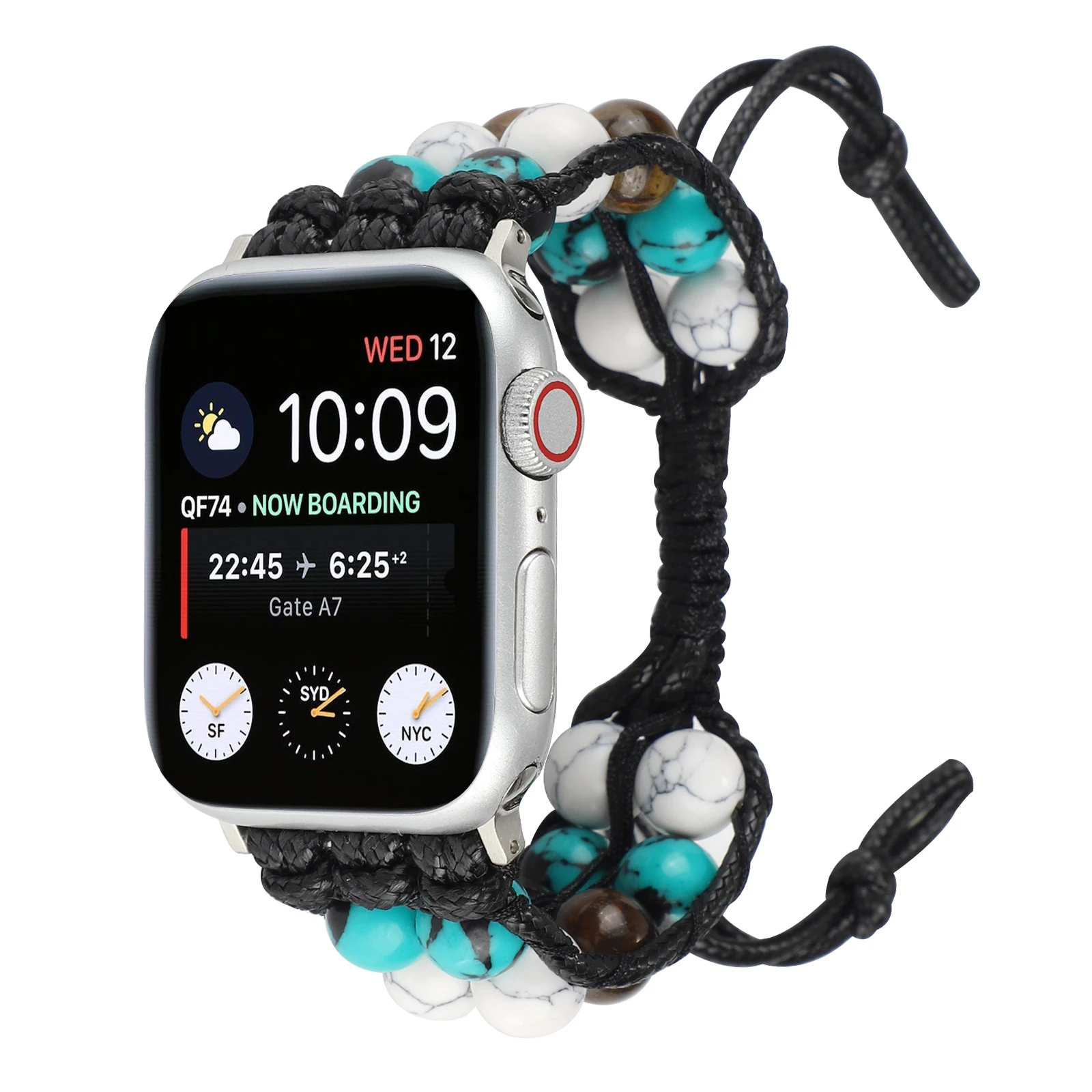 

Jewelry Strap for Apple Watch Ultra 8 7 45mm 41mm Adjustable braided bracelet strap For iWatch 6 5 4 SE 44mm 42mm 40mm 38mm Agat