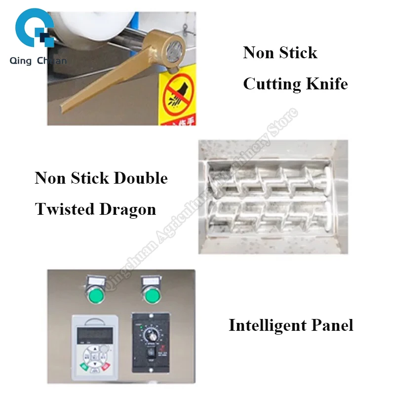 Macchina divisoria per pasta Macchina per pasta commerciale di piccole dimensioni completamente automatica Macchina per tagliare la pasta elettrica con rotolamento quantitativo