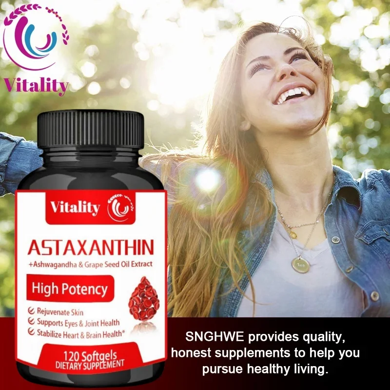 Vitality Krill Oil Phospholipid Omega-3 EPA & DHA Phospholipids and Astaxanthin for Joint Brain, Immune and Cardiac Support Diet