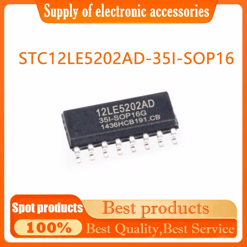 STC12LE5202AD-35I-SOP16 SOP-16 package microprocessor chip new original genuine