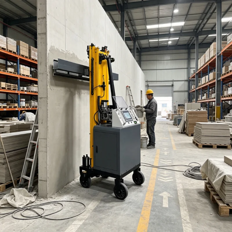 Automatic Electric Cement Wall Render Machine Wall Plastering Machine Interior Exterior 2-30mm Thickness Easy Operation