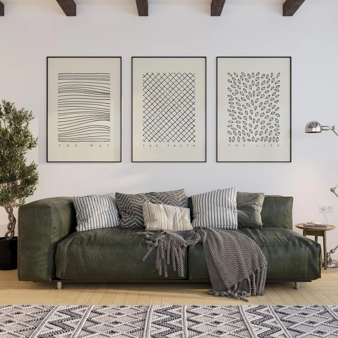 3pcsModern Christian The Way T - đánh giá và giá Home Decor Quotes