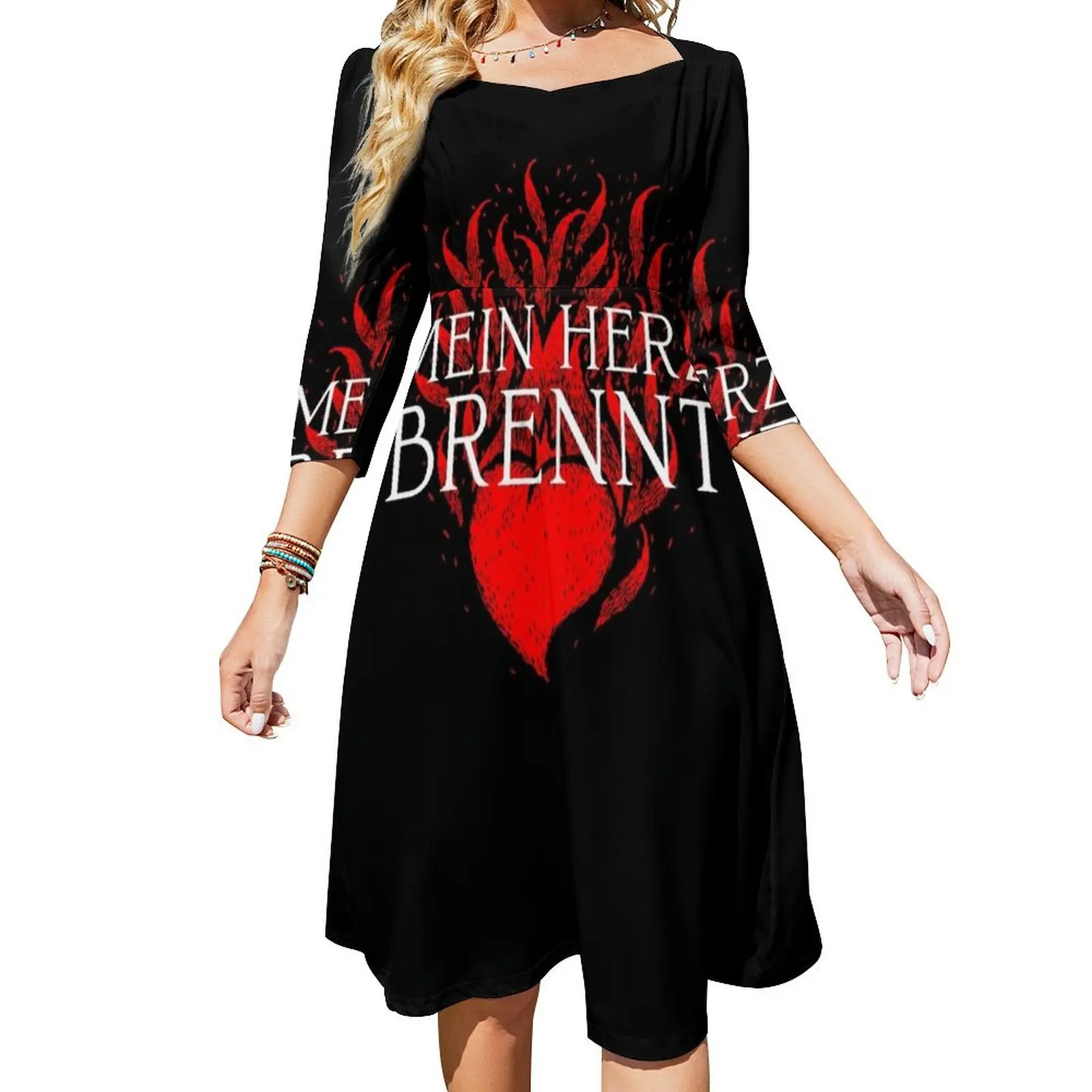 

Mein Herz Brennt Flare Dress Woman clothing sensual sexy dress for women Dresses gala