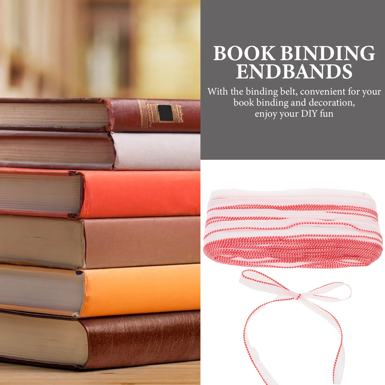 Book Band Binding Material for Bookbinding Supplies Belt Decoration Straps Cases