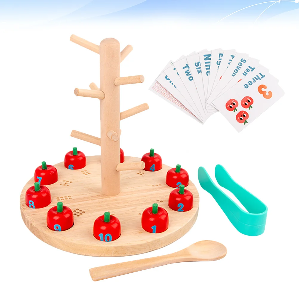 1 Set Tree Digital Wooden Early Education Puzzle For Kids Children Interactive Learning Educational Playthings Building Blocks