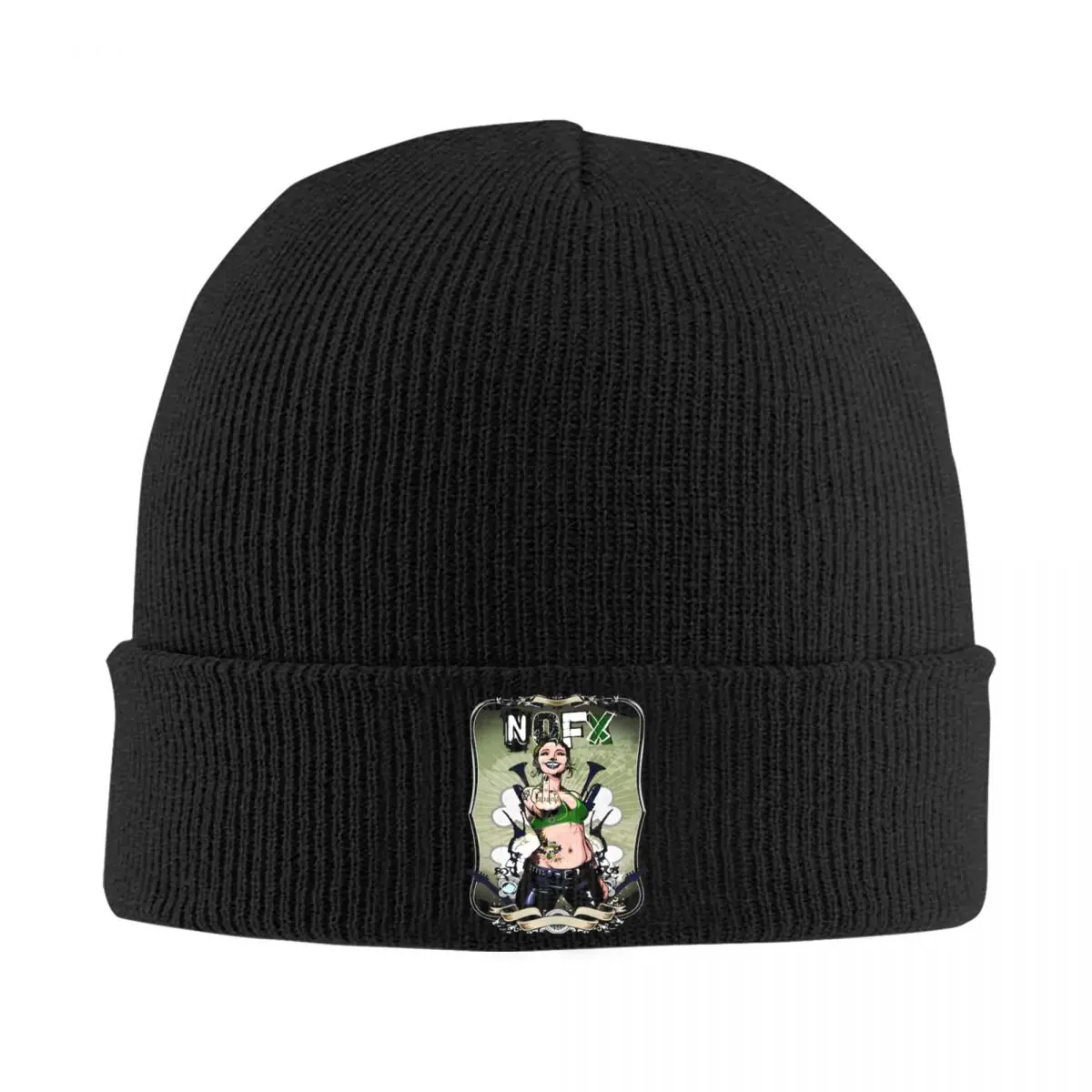 NOFX Band Beanie Hats Vintage Caps Adult Unisex Kpop Skullies Beanies Autumn Custom Thermal Elastic Beanie Hats