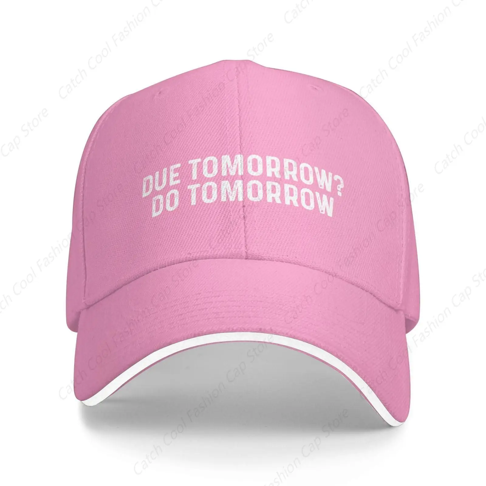 

Due Tomorrow Do Tomorrow Baseball Cap for Men Women Vintage Trucker Denim Hat Washed Cotton Fashion Unisex Adjustable Sports