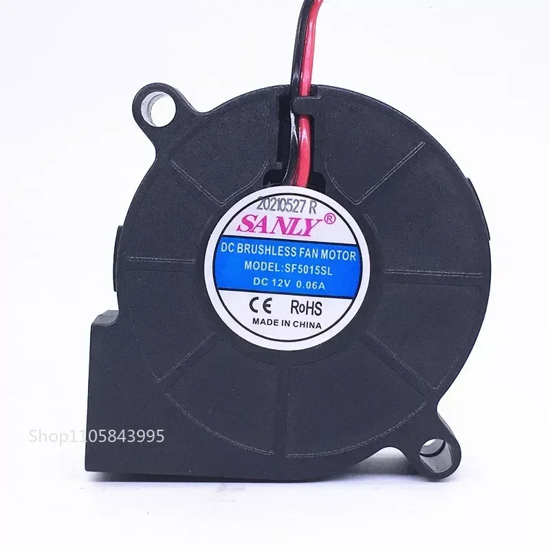 for SANLY 5015 5CM 12V 0.06A SF5015SL Ultra-quiet Humidifier Turbo Cooling Fan