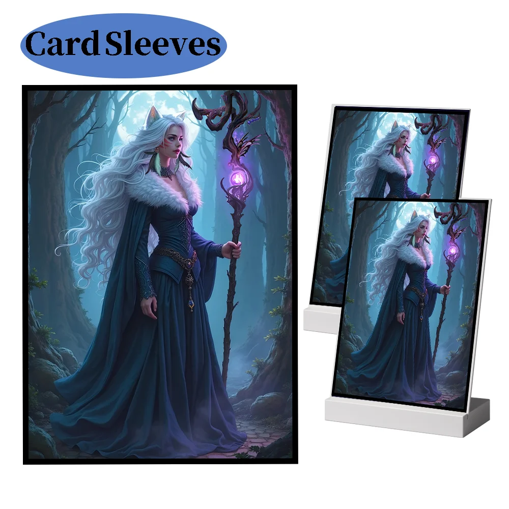 

60 шт., 66x91 мм, рукава для карт аниме, защитный чехол для игровых карт, подходит для PKM/PTCG/TCG, защитные рукава для карт игр Tniransaction