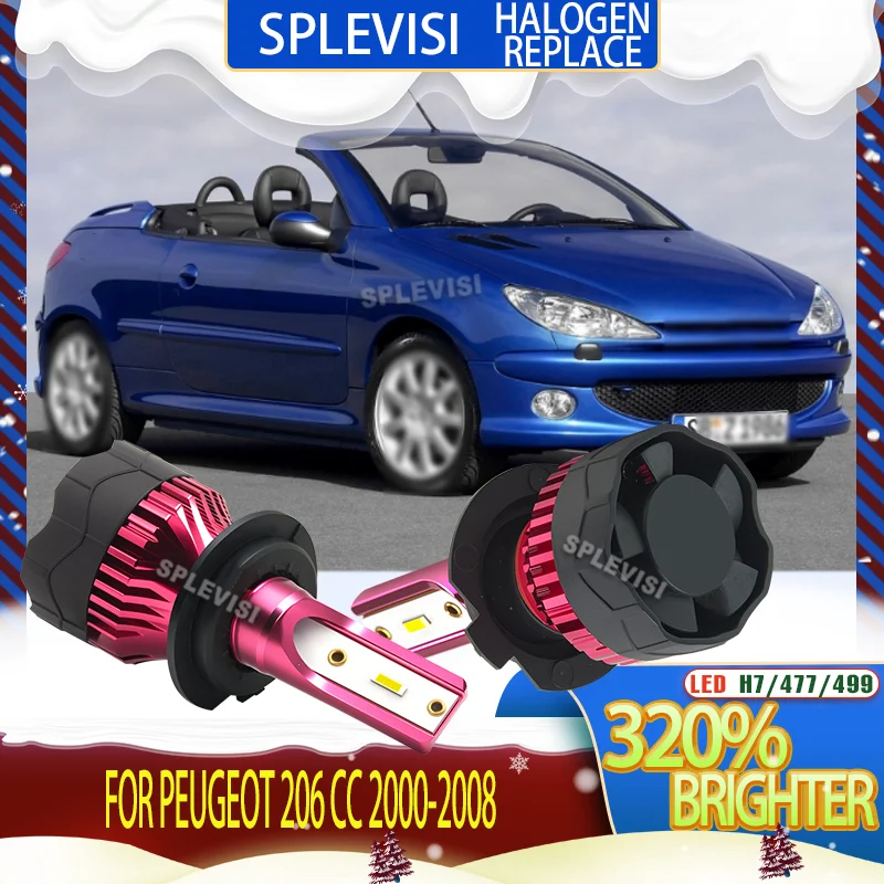 Light Up the Instant You Start: LED Headlights with Zero Delay For Peugeot 206 CC 2000 2001 2002 2003 2004 2005 2006 2007 2008
