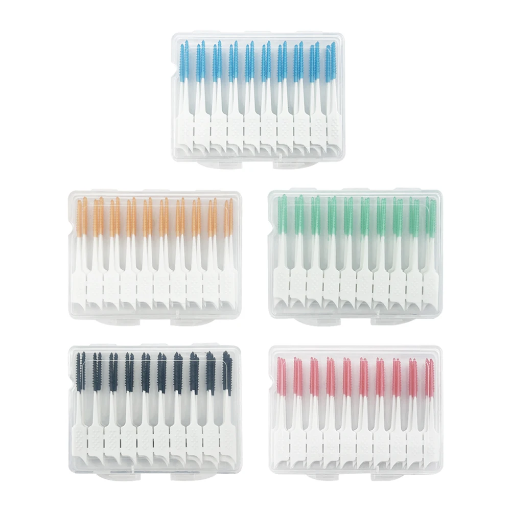 3 Box Soft Silicone Interdental Brushes Dental Picks Toothpicks Between Teeth Brush Tooth Flossing Brush Oral Cleaning Tools New