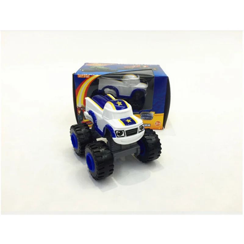 Classic Blaze Cars Model Inertia Diecast Vehicles Racing Figure Blaze Toys for Children Monsters Truck Machines Car Toy Kids