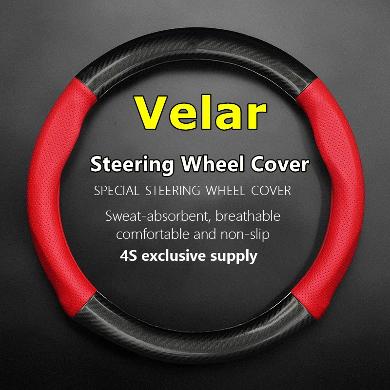 No Smell Thin For Land Rover Velar Steering Wheel Cover P250 P300 P380 P340 S SE R-Dynamic 2017 2018 2019 2020 2021 2022 2023