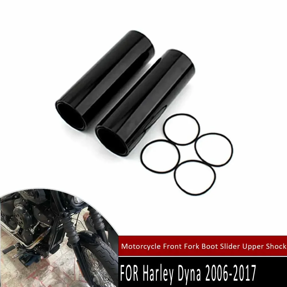 For Harley Davidson Dyna 2006-2017 Motorcycle Front Fork Boot Slider Upper Shock Absorber Cover 182MM