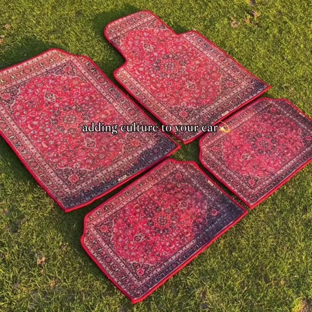 

Набор напольных ковриков в богемном стиле, универсальный размер, автомобильный коврик для ног, моющиеся коврики в американском стиле ретро для спальни, дома, противоскользящий мягкий ковер