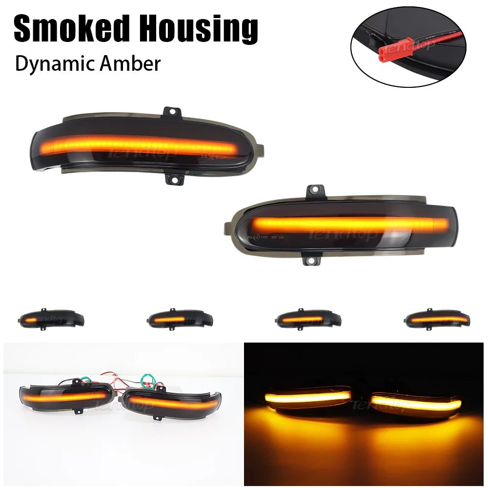 Dynamic Turn Signal Light Lamp LED Flashing For Mercedes Benz C Class W203 S203 CL203 Side Rearview Mirror Indicator Blinker