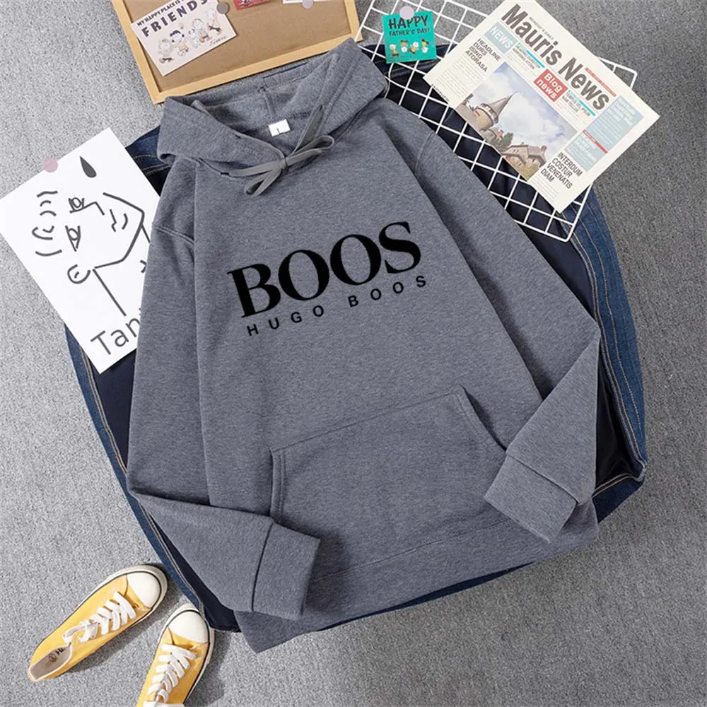 

Simple Pattern Autumn and Winter New Men's and Women's Pullover Street Fasshion Print Sweatshirt Hoodie Loose Hoodie