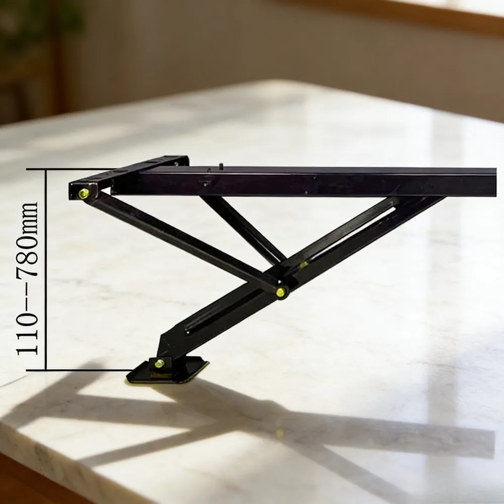 

High-Speed Automatic Adjustment RV Power Stabilizer Jack System - Black Waterproof Switch Kit, Heavy-Gauge Powder Lifting