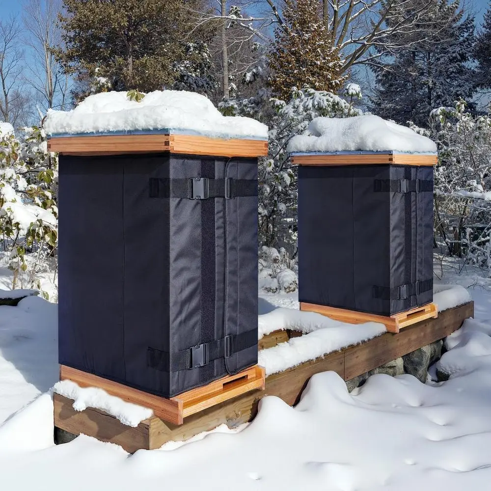 46cm/63cm Beehive Insulation Cover Aluminum Foil 600D Oxford Fabric Winter Bee Hive Wrap Anti-scratch Waterproof