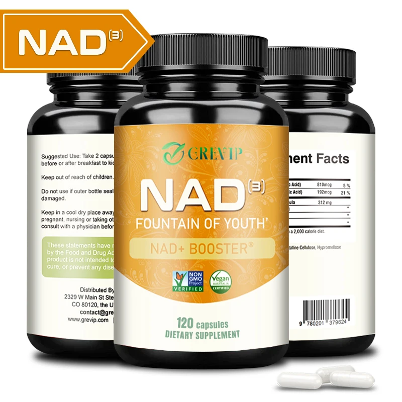 

NAD Capsules - Natural Energy Supplement, Anti-aging, Promotes Cell Health and Enhances Immunity