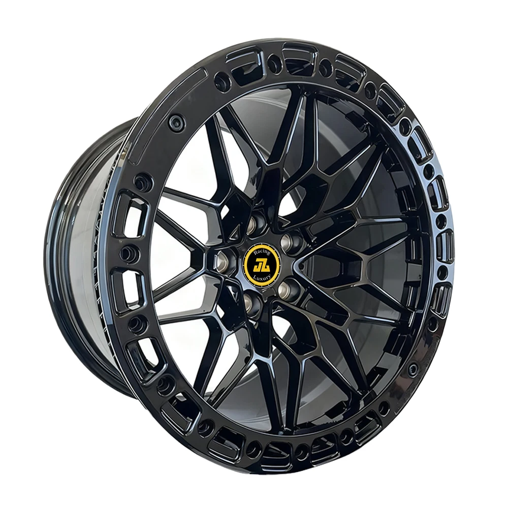 JZ New Alloy Offroad Beadlock Mesh Design 18-20 Inch Chrome Performance Drag Racing Wheel with 10 Year Warranty