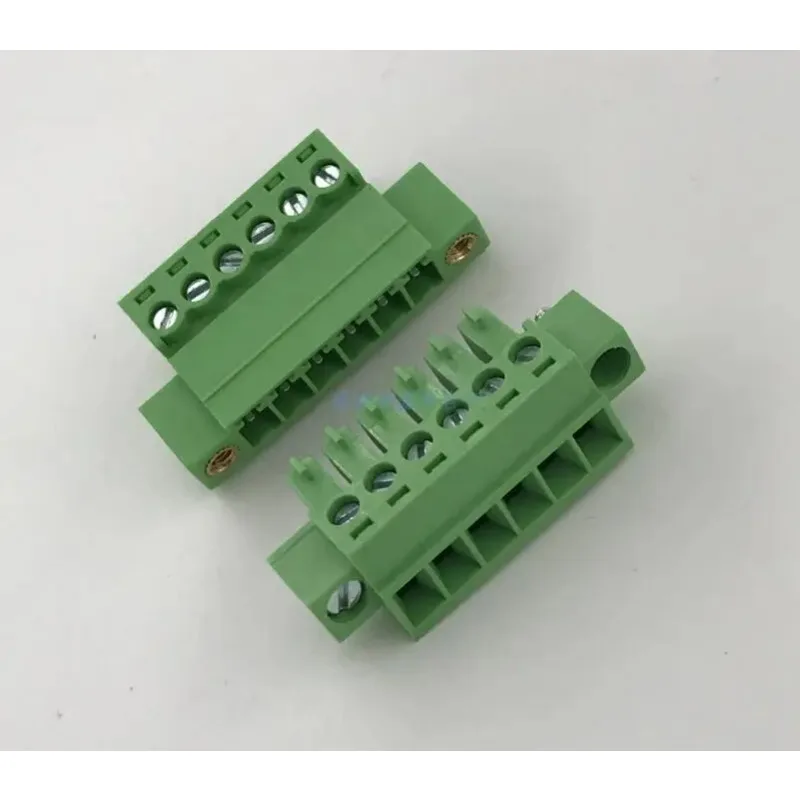 

10sets pitch. 3.81mm-2/3/4/5/6/7/8/9 / 10P-24pin pluggable terminals with ear screws fixed mating terminals