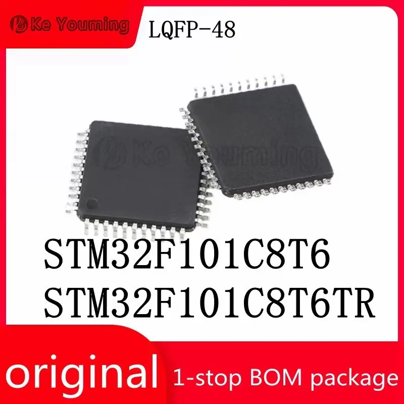 2PCS One-stop Factory Distribution Order, Supporting Integrated Circuit IC, STM32F101C8T6, STM32F101C8T6TR, LQFP-48