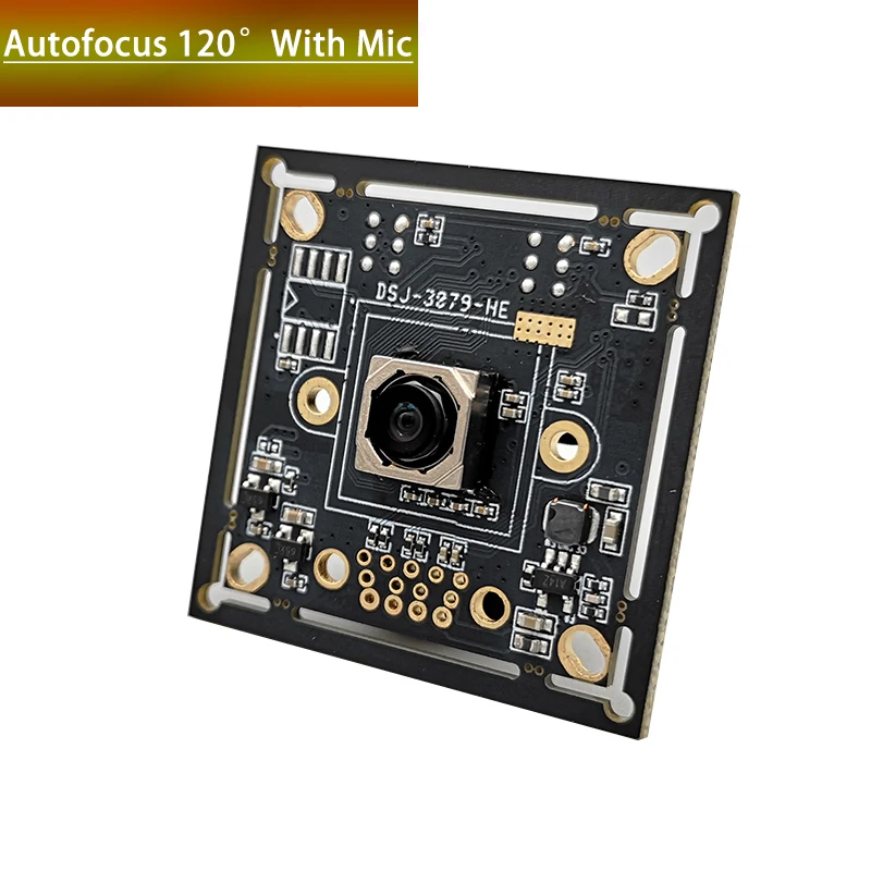 8MP 4K Wide Angle Camera Module Autofocus 125Degree CMOS IMX179 Buitl In Digital Mic USB UVC Plug Play For Windows Linux Android