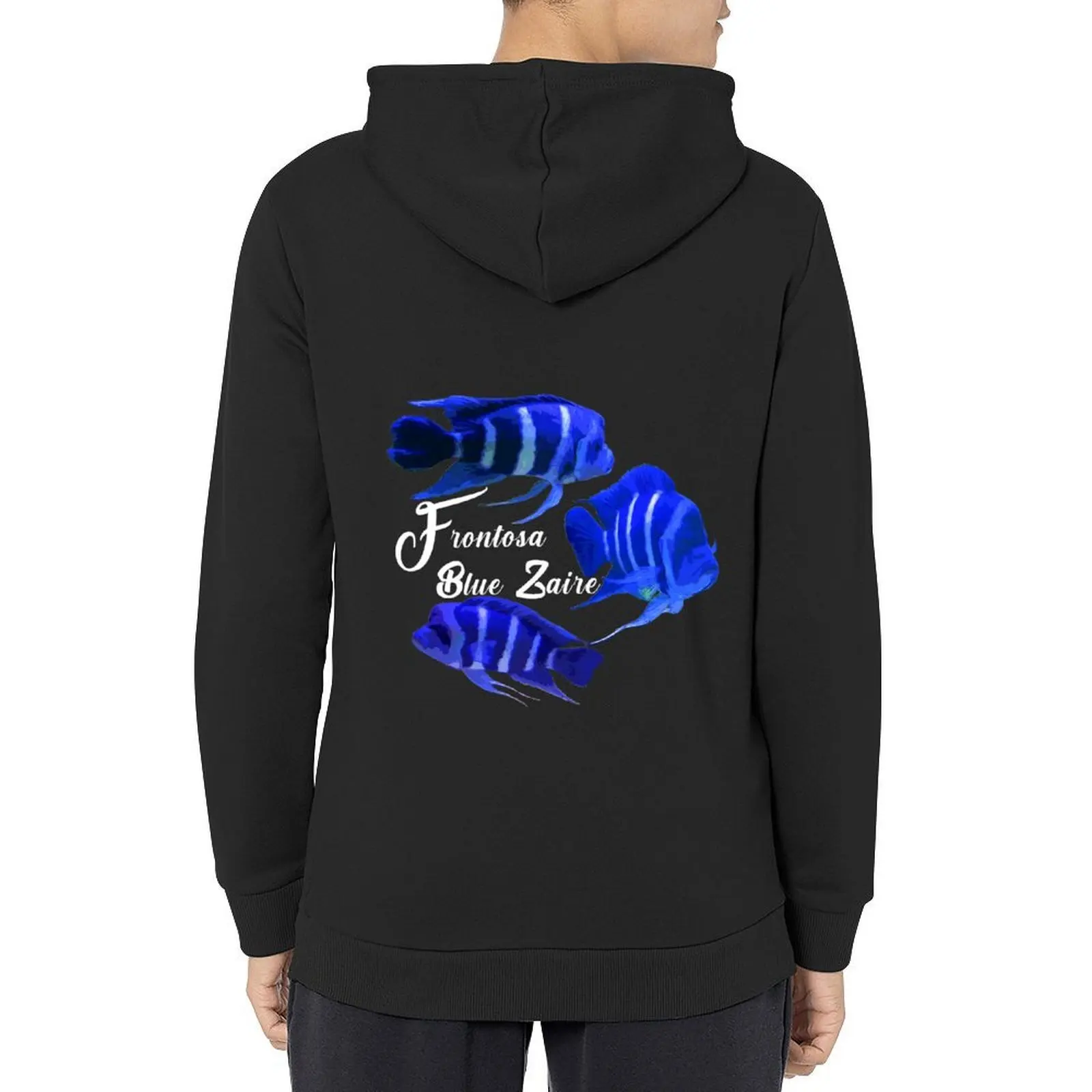 Frontosa Blue Zaire Hoodie ملابس رجالية على الطراز الياباني طقم قميص عرق للرجال يرتدي الرجال بلوفر هوديس