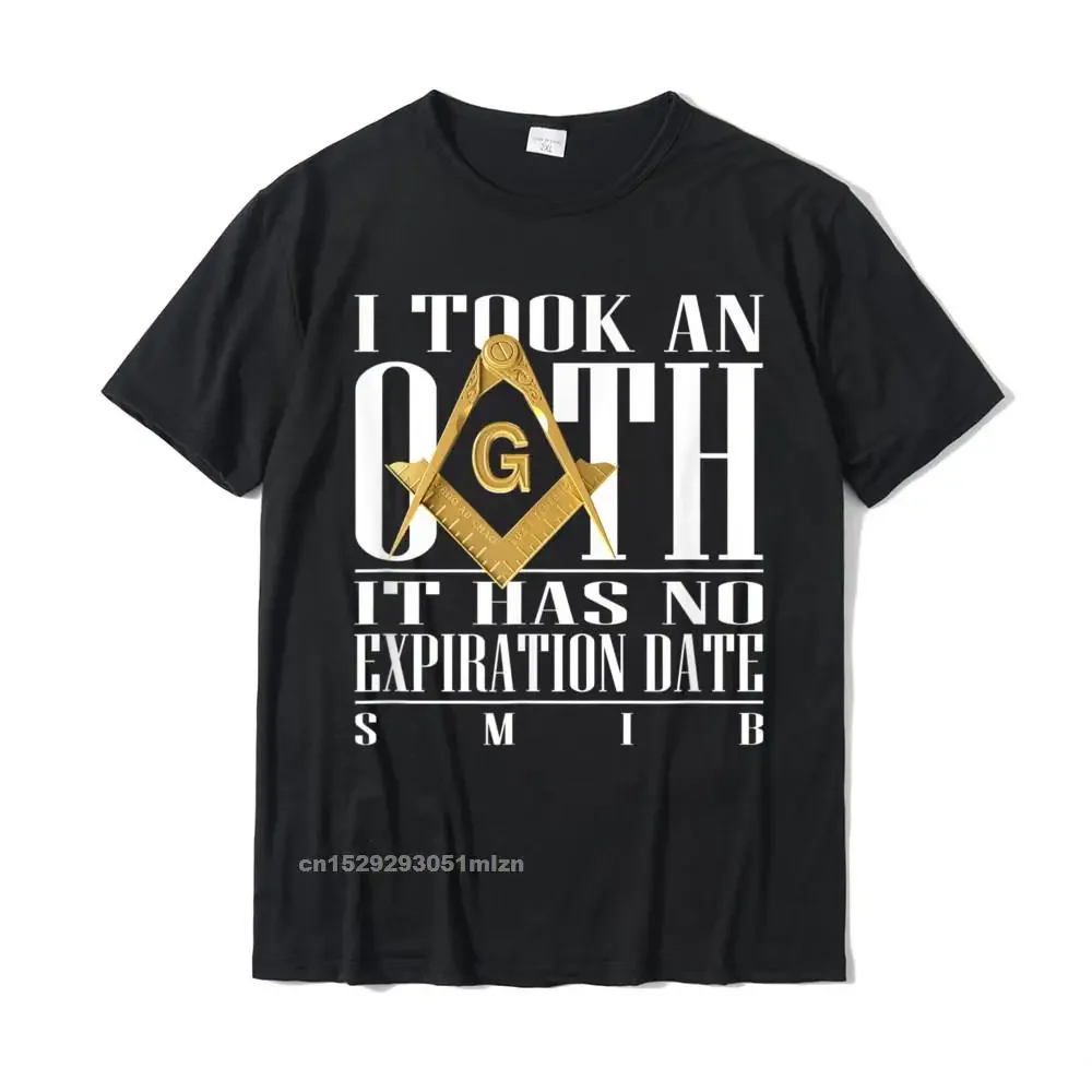 

I Took An Oath Square Compass Freemason T-Shirt Men Fashionable Casual T Shirt Cotton T Shirts Casual