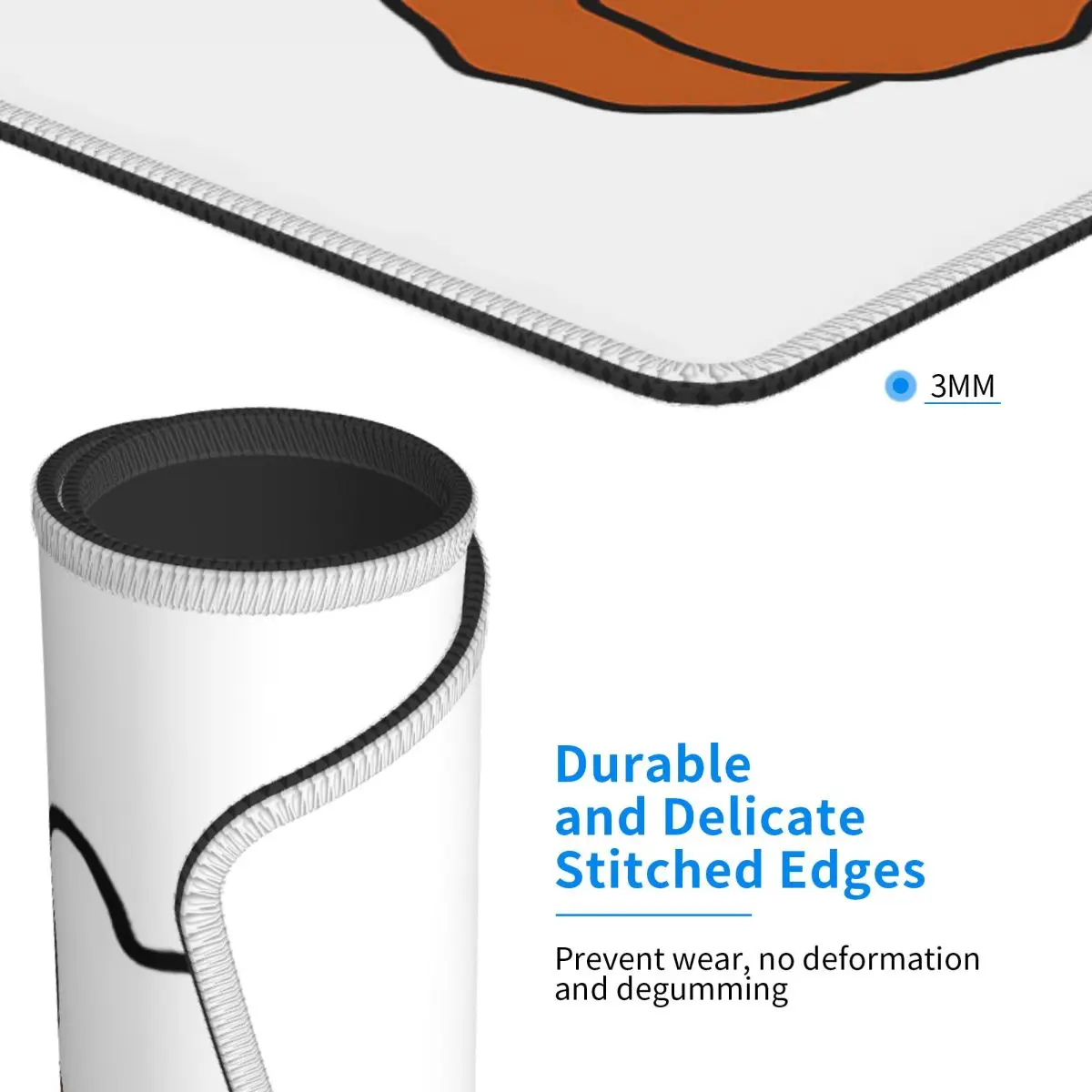 แผ่นรองเมาส์รูปขาไก่ทอดน่ารัก แผ่นรองเมาส์สำหรับคอมพิวเตอร์ แผ่นรองเมาส์สำหรับเล่นเกม แผ่นรองโต๊ะสำหรับคอมพิวเตอร์ อุปกรณ์สำนักงาน แผ่นรองโต๊ะ