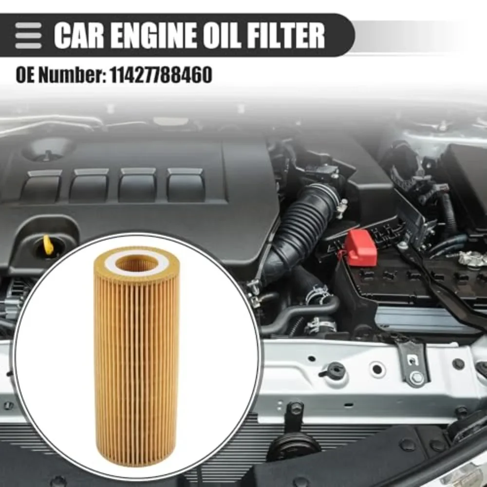 1PCS Car Engine Oil Filters For BMW E46 E90 E93 E92 E91 E60 E61 E65 E66 E67 3 5 6 7 Series 330d 325d 525d 530d 730d 11427788460 view 2