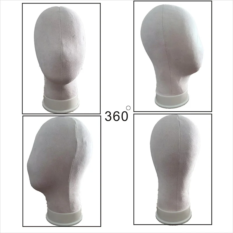21-23 بوصة قماش كتلة رئيس عارضة أزياء شعر مستعار رئيس المعرضة رئيس شعر مستعار عرض التصميم رئيس