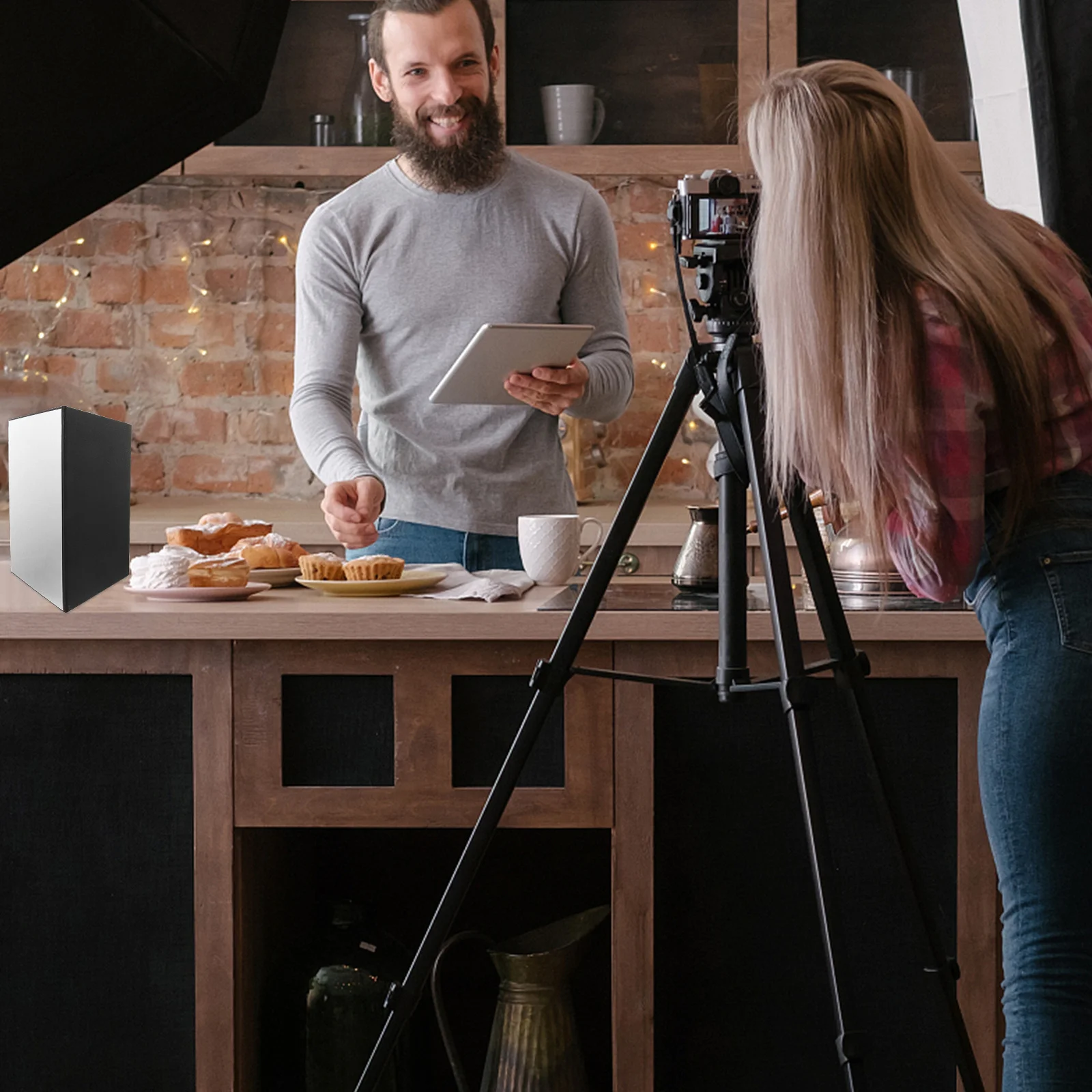 

Light Reflector Foldable Photography Cardboard A4 Thick Durable Double Side Reflective Board for Still Life Jewelry Cosmetics