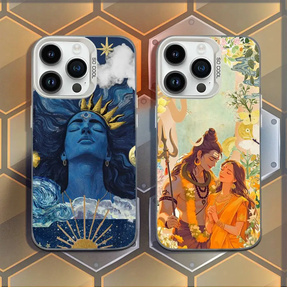 

Lord Shiva Mahadev Of India Phone Case For iPhone 16,15,14,13,12,11,Mini,Pro,E,MAX White Candy Matte Shockproof Cover