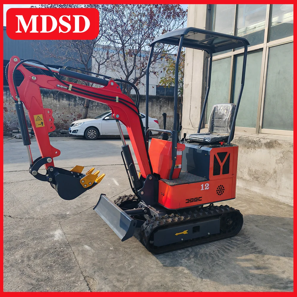 Miniexcavadora hidráulica de 2,5 T con enganche rápido, compatible con múltiples accesorios, excavadora de paisajismo agrícola para Kubota/Yanmar Eng