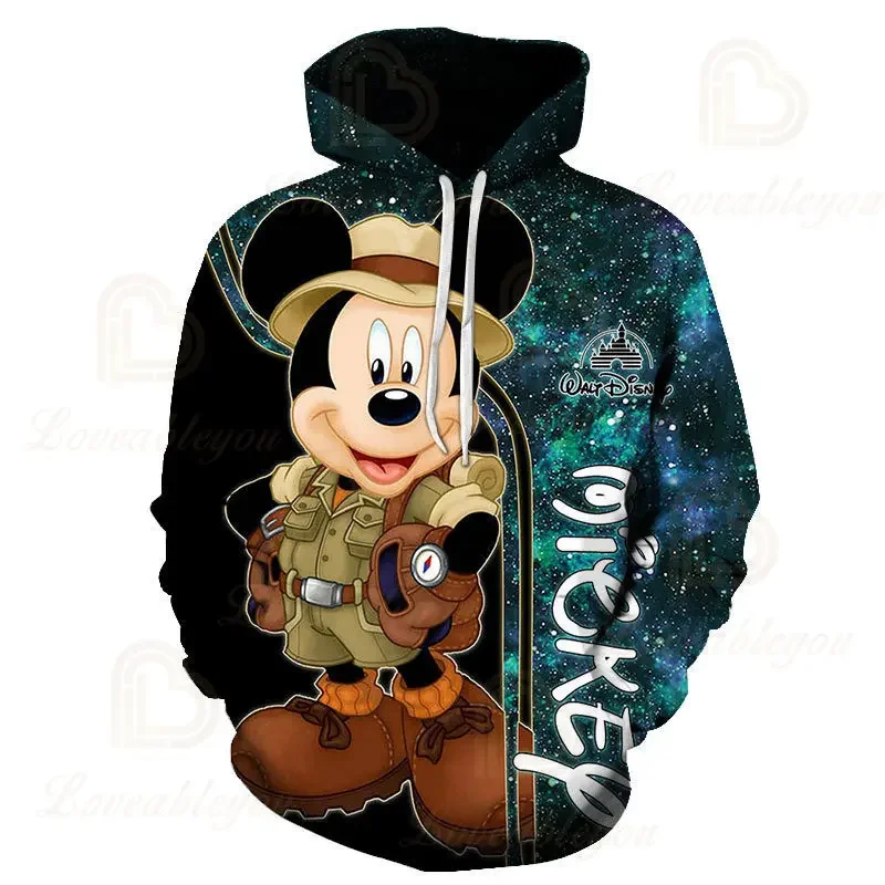 Dis 3D Printing Pullover Man Woman Children Fashion Casual Clothing Fun Mickey Mouse Hoodies Duck Anime Sweatshirt