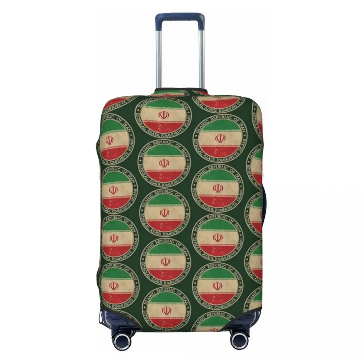 Vintage Islamic Republic Of Iran Asia Asian Flag Suitcase Cover Travel Flight Elastic Luggage Supplies Protection