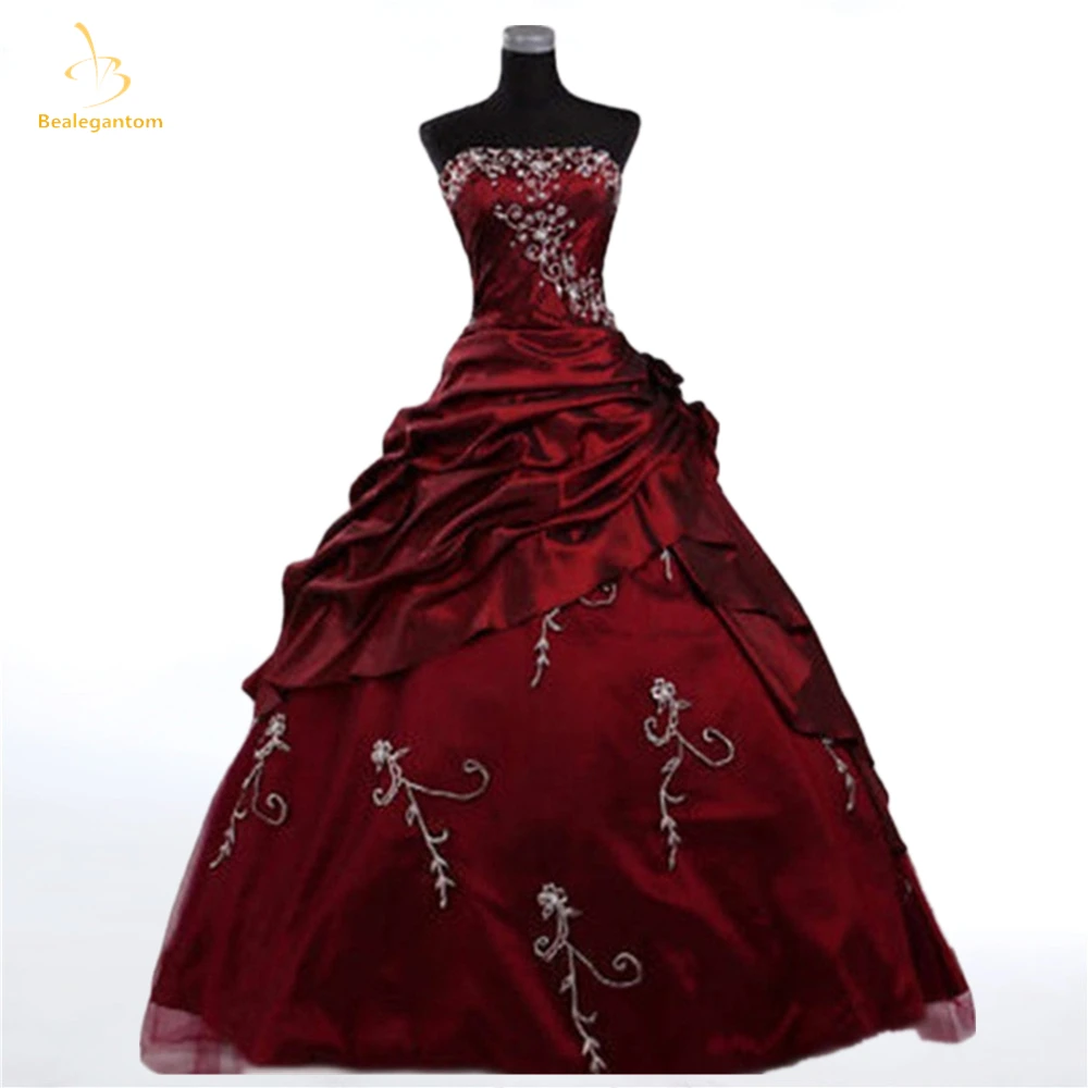 

Bealegantom Elegant Embroidery Quinceanera Dresses Taffeta Appliques Sweet 15 16 Prom Party Ball Gown Vestidos De 15 Anos Stock