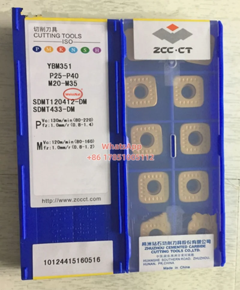 Imagem -03 - Inserções Sdmt Carboneto Zcc.ct Sdmt06t208 Sdmt09t312 Sdmt120412 Ybg202 Ybg302 Ybc302 Ybm351 Yb9320
