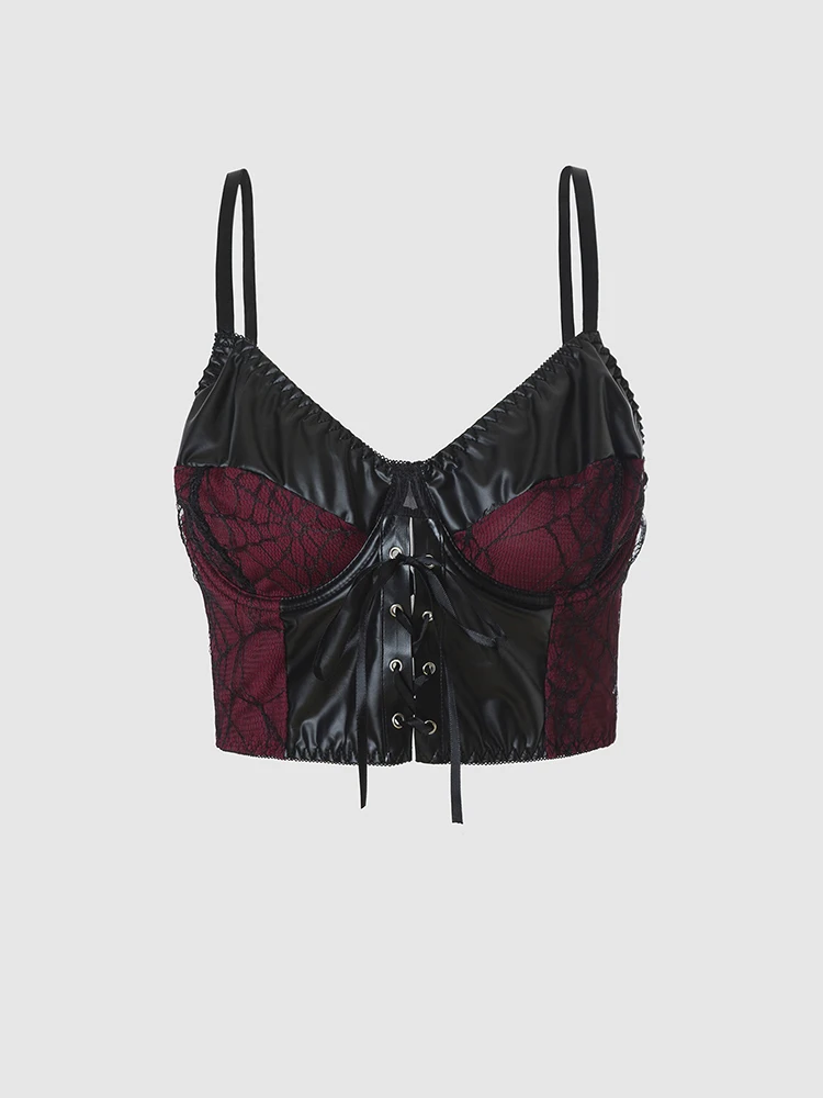 Nuova ragazza piccante Top con cinturino senza schienale Top corto moda Canottiera dimagrante sexy Top 2025 Nuovo corsetto bustier senza maniche Chic Crop Top