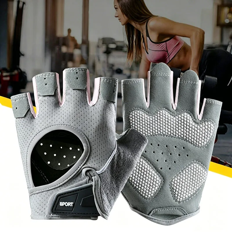 Men's and Women's Cycling Anti Slip Gloves Breathable and Wear-resistant Outdoor Sports Gloves Gym Exercise Wristband Covers