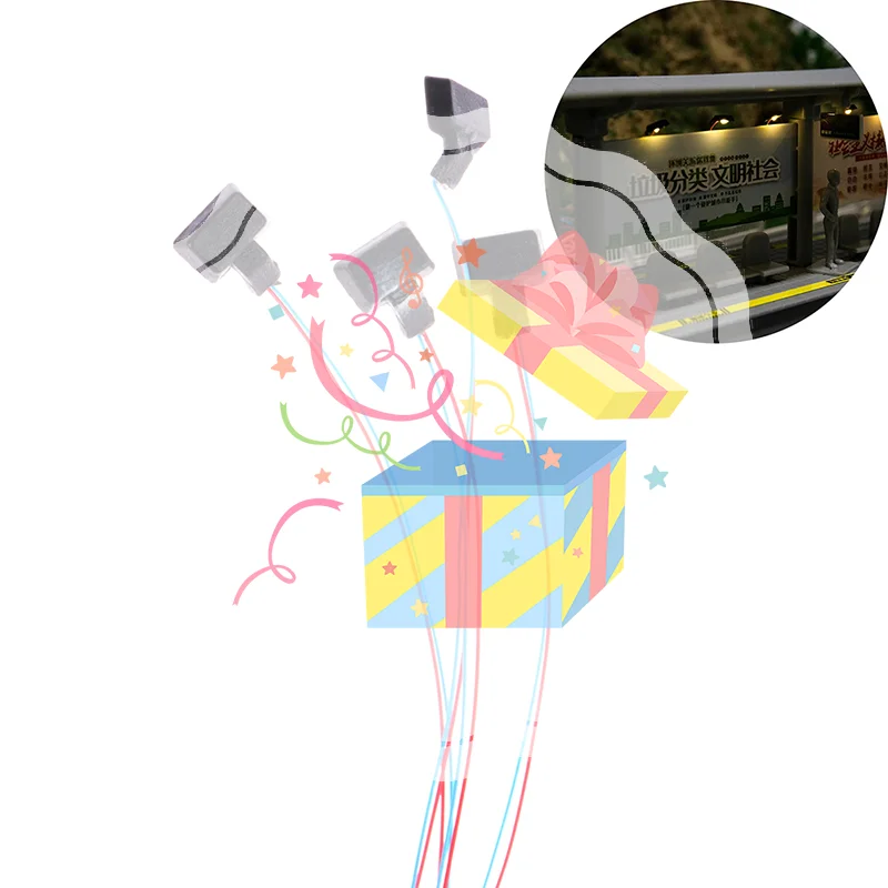 Projecteur Led 3V, modèle 1:87 Ho, échelle Diorama, panneau d'affichage extérieur, bricolage, fabrication de modèles pour aménagement de construction d'architecture, 1 pièce