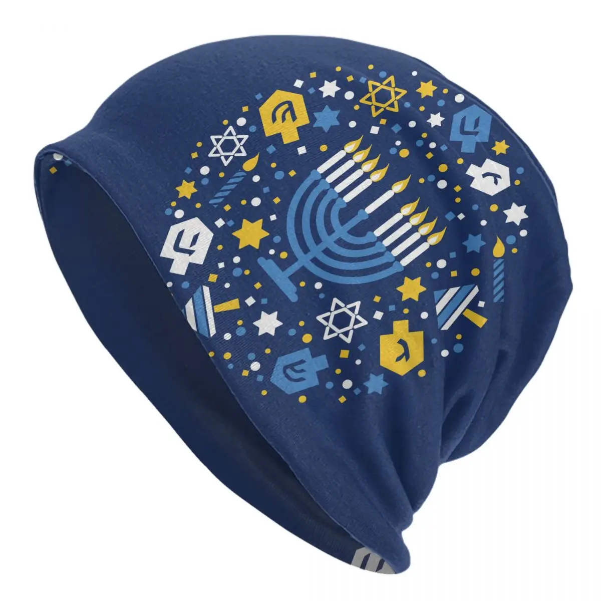 Happy Hanukkah Cap Jewish Festival Holiday Hip Hop Autumn Winter Street Skullies Beanies Hats Summer Warm Head Wrap Bonnet Hats