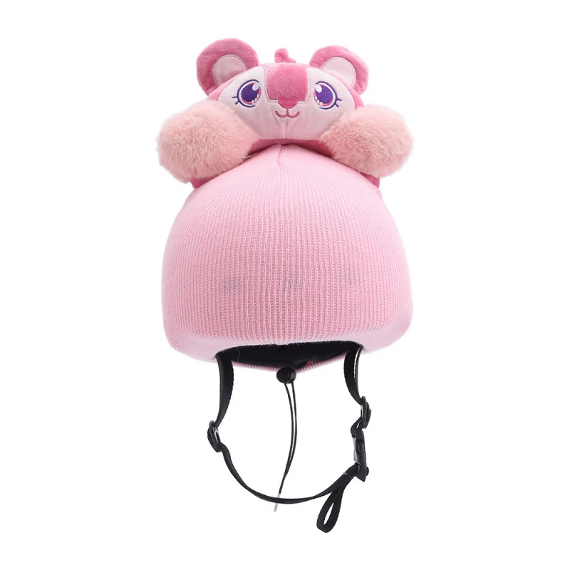 スキーヘルメットキャップ漫画帽子暖かいスノーボードスキーハット冬のアウトドアスポーツ帽子