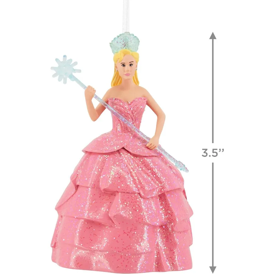 هدايا فيلم زينة عيد الميلاد من Hallmark Wicked Glinda مثالية لزينة العطلات ومحبي الفيلم الفريد القابل للتجميع D #4