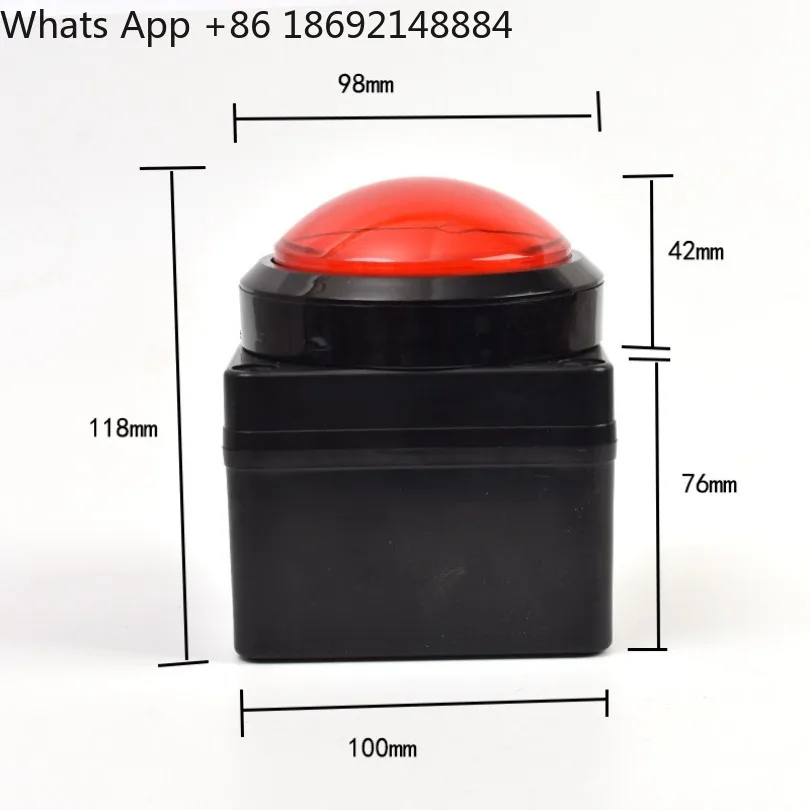 100MM usb custom button button wireless remote control responder 2 meters wire