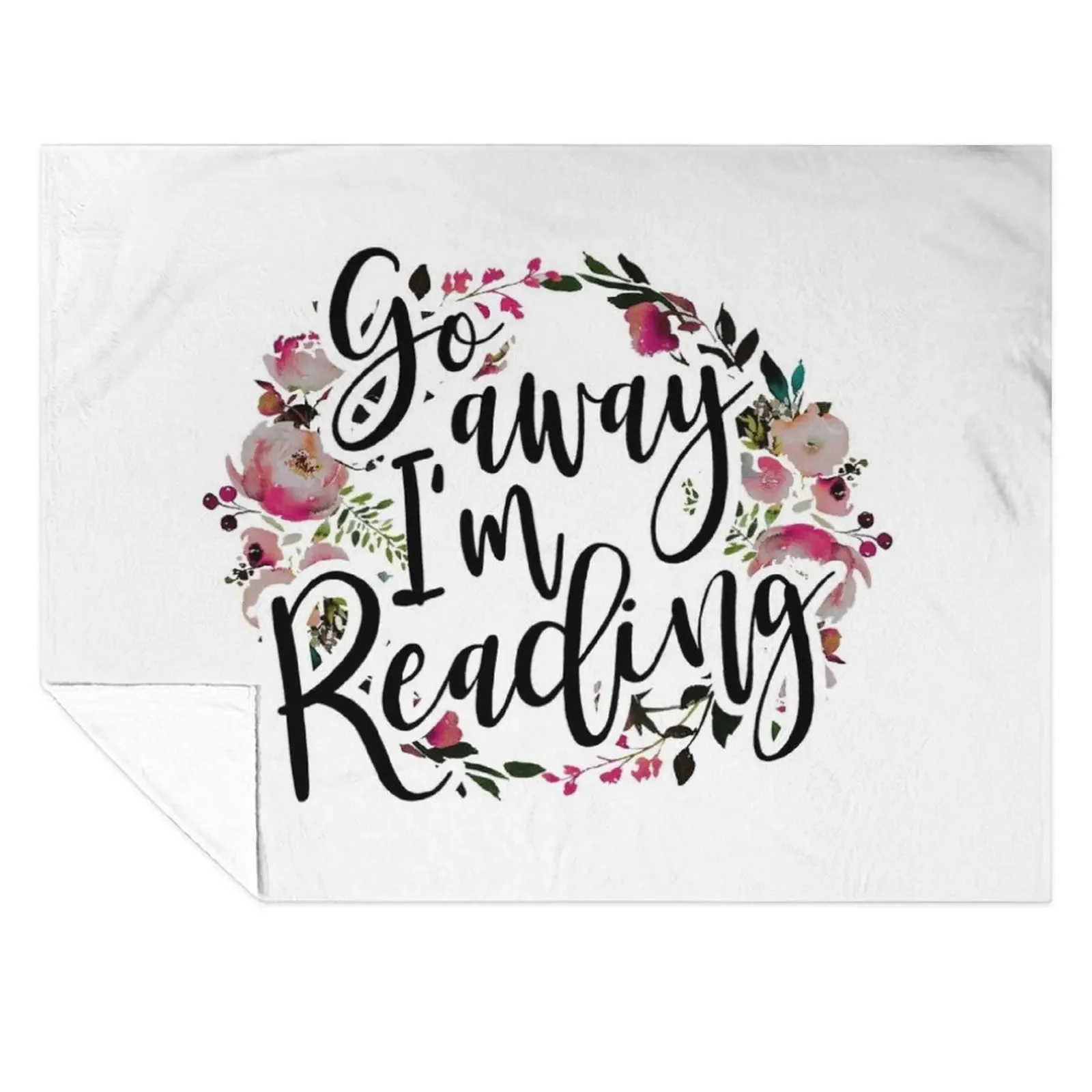 

Go Away Im Reading Throw Blanket Blankets For Bed Beach christmas decoration Luxury St Blankets
