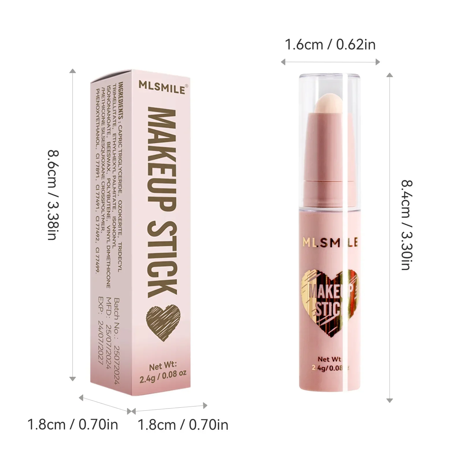 8 สี High GLOSS Pearl Contouring Stick Face Brightening Sleeper Silkworm ปากกาสามมิติ Face Contour SHADOW