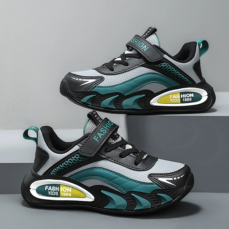 

Детские весенние кроссовки для мальчиков, школьная повседневная прогулочная обувь, уличные дышащие кроссовки, легкие нескользящие детские теннисные кроссовки